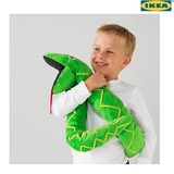 IKEA北京宜家代购 瓦滕克 木偶 蛇形 绿色 孩童创意毛绒玩具0.3