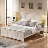 实木双人床进口桦木美式乡村1.51.8米实木床美式现代卧室家具定制
