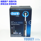 美国代购 德国博朗欧乐b/oral-b 7000/D34极客黑电动牙刷全新现货
