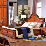 益嘉圆高端全实木床美式床欧式床乡村家具婚床1.8米 卧室双人床