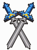 Minecraft 周边 我的世界 官方泡沫武器玩具 EVA泡沫钻石剑 现货