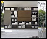 北欧书柜书橱简约现代组合书柜带门简约时尚书柜整体书柜定做隔断