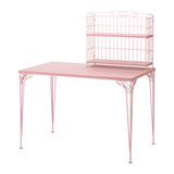 法克霍顿  书桌组合, 粉红色/白色     专业宜家代购