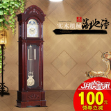 霸王落地钟客厅机地钟械欧式古典实木美式大座钟客厅摆钟复古钟表
