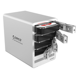 ORICO硬盘盒外置3.5寸4盘位箱子USB3.0移动硬盘盒sats串口硬盘柜