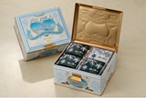 日本代购 北海道白色恋人铁盒白+黑巧克力夹心饼干 36枚入直邮