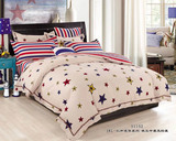 纯棉40支宽幅活性斜纹夜星星棉布布料定做四件套床单被套枕套床笠