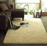 特价超柔长方形水洗丝毛地毯纯色卫浴客厅茶几卧室门厅防滑地毯