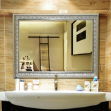 众想 可定做镜子梳妆镜卫生间镜子欧式浴室镜壁挂卫浴镜台盆镜子