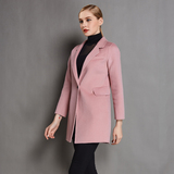 2015秋冬新款韩版修身双面羊绒大衣中长款羊毛呢女式风衣韩版外套