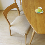 日式实木餐椅美国白橡木简约北欧现代化实木餐椅