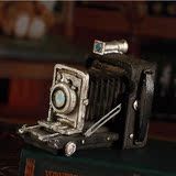 欧式复古做旧老式单反相机相机模型摆件啡厅西餐厅橱窗展示柜道具