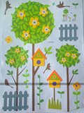 新款大型EVA立体墙贴 幼儿园教室环境布置 泡沫树梢鸟笼墙贴