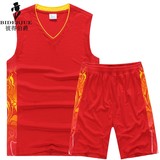 夏季男加肥加大码运动套装无袖健身背心跑步短裤篮球队服短袖薄款