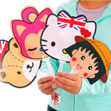 娜小屋六一儿童节礼物卡通塑料小扇子可爱迷你夏季女士手摇凉扇