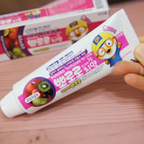 韩国正品pororo宝露露儿童安全水果味可吞咽2岁以上宝宝牙膏现货