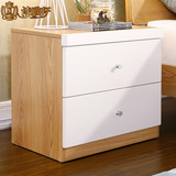 北欧原木床头柜 现代木质床边柜子 简约欧式储物柜卧室家具BO101