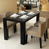 现代简约简易餐桌椅组合一桌四六椅家用木质大小户型环保书桌特价