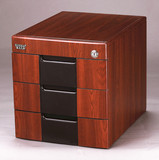 桌面木质时尚文件柜 带锁抽屉A4资料办公家居收纳储物落地档案柜