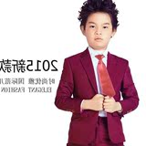 韩版儿童西装外套 纯色男童西装套装潮 男花童礼服2015春夏