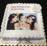 上海数码照片蛋糕闺蜜生日定制各种照片添加文字动物奶油生日蛋糕