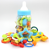 五星贝乐星大奶瓶玩具音乐手摇铃组合套装婴幼儿新生儿牙胶0-1岁