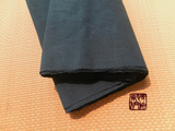 深蓝色手工织布植物染色纯棉布料秋冬服装面料老粗布DIY布宽39cm