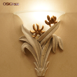 欧斯琪现代简欧树脂壁灯欧式田园地中海客厅卧室过道走廊装饰壁灯