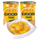 出口韩国黄桃罐头 新鲜整箱12罐* 425g 对开糖水水果罐头25省包邮