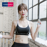 韩国新款瑜伽健身背心弹力速干防震胸衣跑步聚拢带胸垫运动内衣女