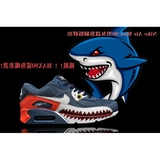 正品耐克鲨鱼男鞋Nike Air Max90女鞋气垫东京喰种食尸鬼跑步鞋冬