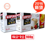 16年1月产KOPIKO可比可白咖啡30杯900g速溶印尼进口三合一满包邮