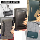 CK6-20680300 新加坡正品Charles&Keith链条长款时尚拉链钱包 女