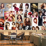 美发壁纸欧式时尚造型理发店背景墙纸3D个性艺术发廊大型无缝壁画