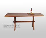 简约现代实木餐桌 小户型木质饭桌 长方形木质方桌  饭店餐厅
