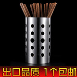 大号厨房韩式创意不锈钢筷子筒收纳餐具笼多功能筷笼盒架沥水加厚