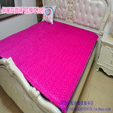 韩国外贸短毛绒床垫子 南韩双面绒毛毯 暖气被保暖毯纯色绗缝包邮