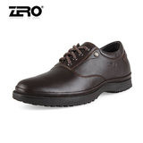 Zero零度男鞋正品真皮头层皮舒适隐形内增高鞋日常系带休闲皮鞋