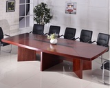 办公家具油漆会议桌简约现代贴木皮会议台开会桌椅组合会议培训桌