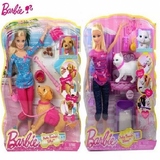 14广告款正版美泰/Barbie娃娃/芭比与宠物/Barbie 贪吃狗狗 BDH74