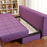 北欧布艺可折叠储物沙发床2米 小户型双人2米储藏沙发床