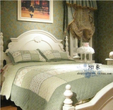特价外贸原单韩式全棉拼布绗缝水洗被欧式床单床盖春秋被空调被