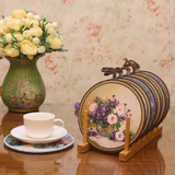陶瓷餐垫 美式复古创意欧式餐垫 咖啡杯垫 盘子垫 锅垫防水隔热垫