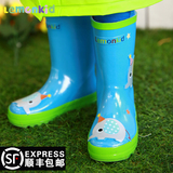 Lemonkid韩国时尚儿童雨鞋防水雨靴男童女童环保橡胶雨鞋套鞋水鞋