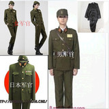 日本军服女兵 日军军装汉奸鬼子服装 军官制服舞台装演出服装影视