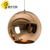 Tom Dixon Copper Shade古铜色内镜面球玻璃吊灯餐厅工程艺术吊灯