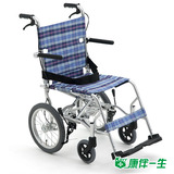 MIKI三贵轮椅车MPTB-43JUS航太铝合金儿童手推车轻便折叠上飞机FB