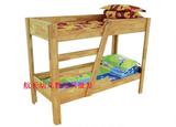 幼儿园双层床 实木制幼儿高低床 原木儿童上下床 木制小床