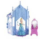 儿童玩具娃娃 美国正版迪士尼公主冰雪奇缘艾莎爱莎女王宫殿城堡