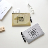 韩国正品时尚透气网眼化妆包简单字母收纳包便携手包手带工具包